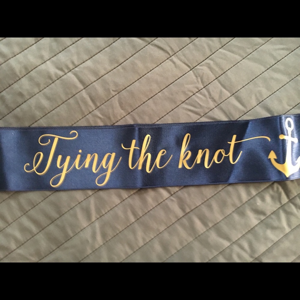 Bachelorette Sash and Banner “Tying the Knot”